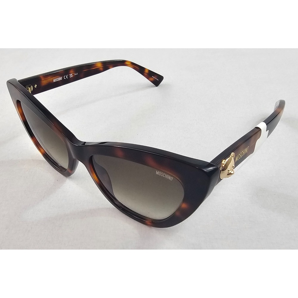 Moschino women sunglasses brown gold bear MOS122/S 210 05L9K 5417 140 $246